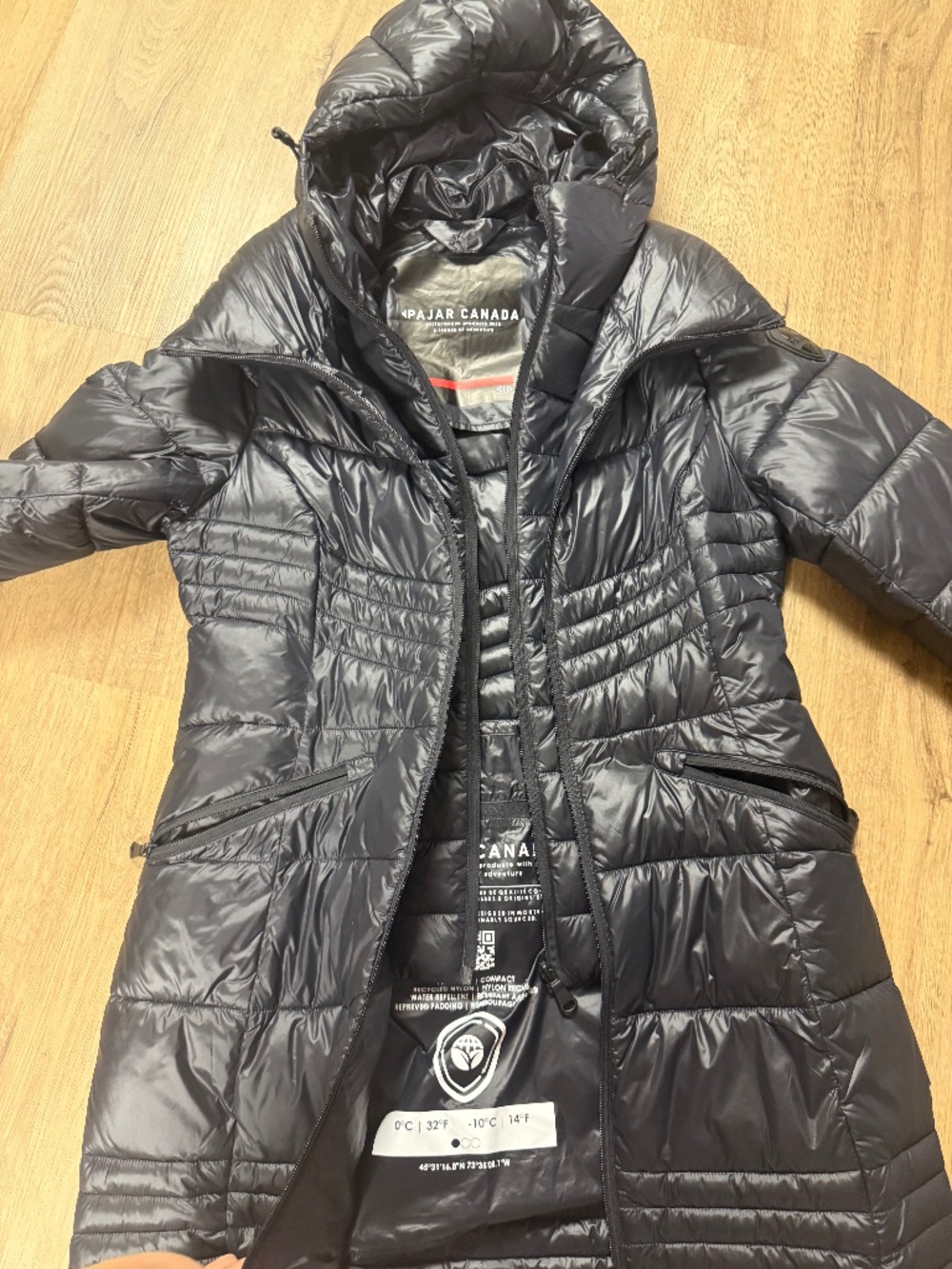 Pajar Canada Women’s Winter Jacket  – Black/ Small size